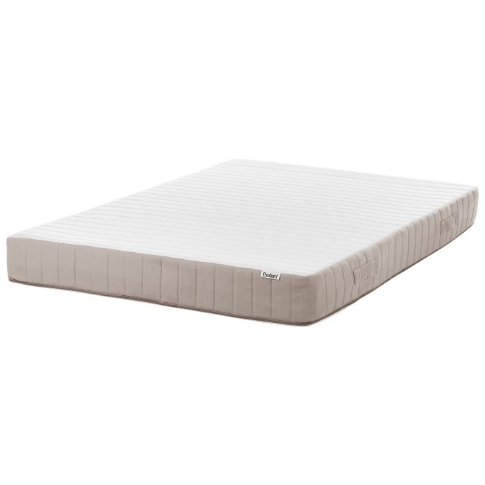 TRINGY Latex Pocket Spring Mattress Medium 140 x 200cm EU Double - White with Grey