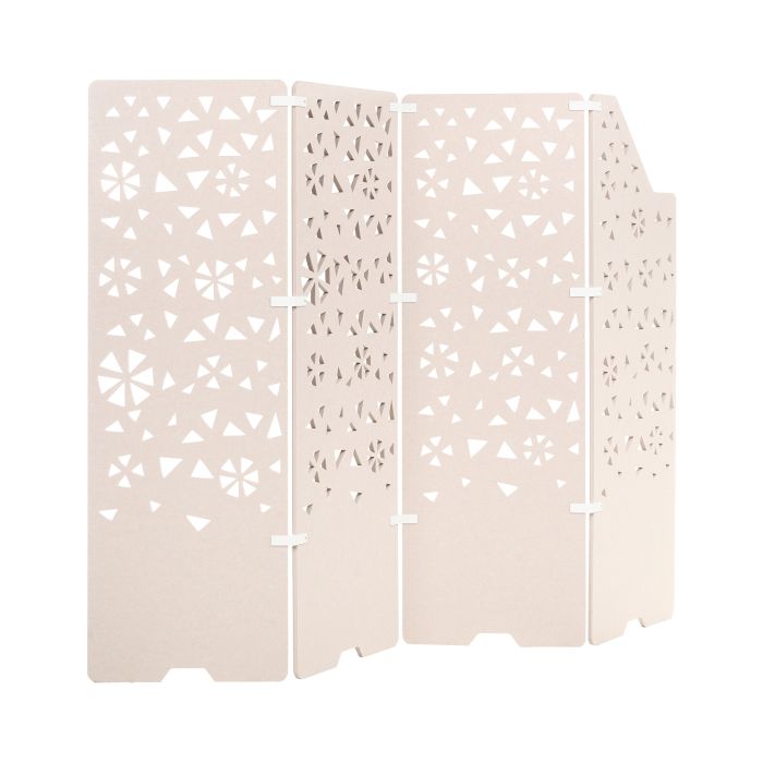 WYLFORD 4 Panel Room Divider - Beige