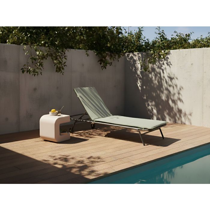 SANUFA Metal Sun Lounger - Green