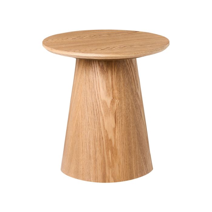 COURTMERE Ash Wood Side Table - Brown