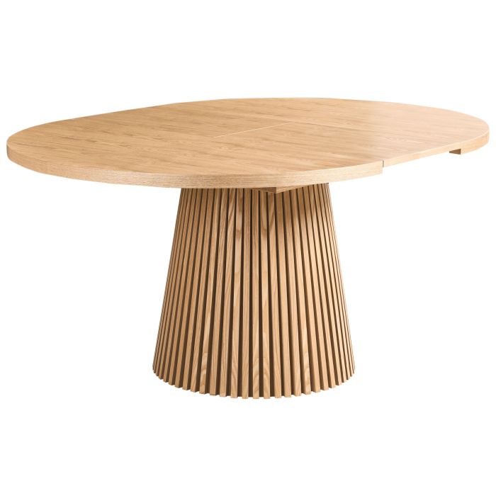 RADBOURNE Wooden Extending Oval Dining Table - Brown