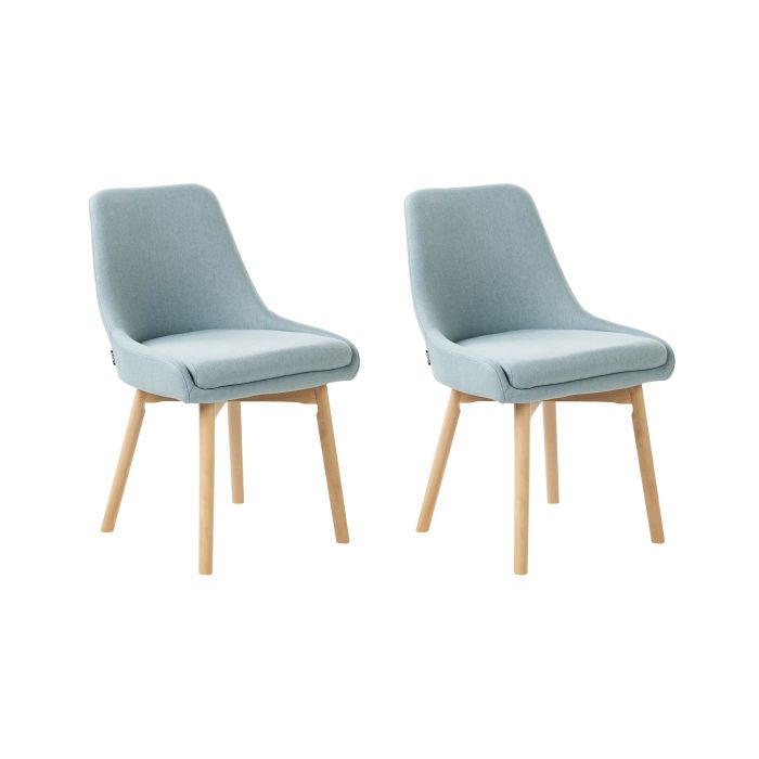 Set of 2 Dining Chairs MELFORT Light Blue