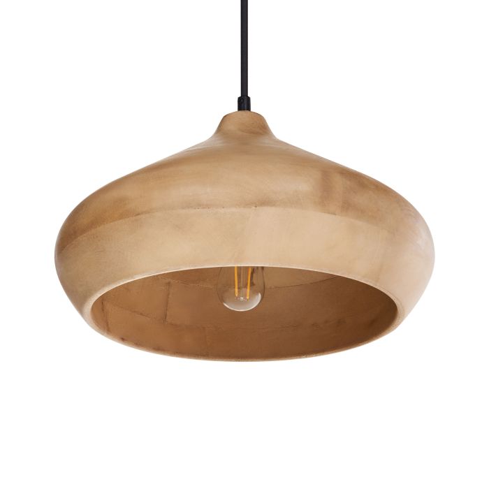 HILLCROFT Mango Wood Pendant Lamp - Brown