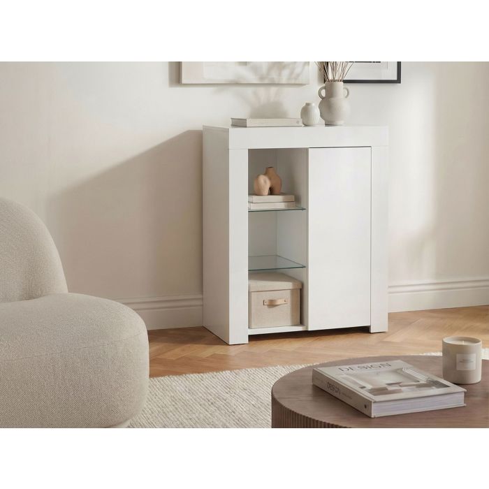 RIVANTO Sideboard with LED - White
