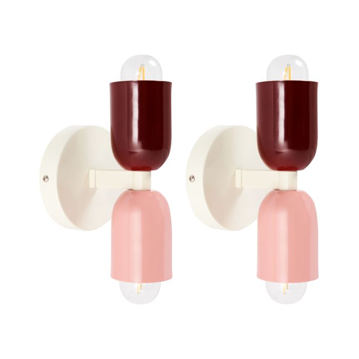 EASTMEREFORD Metal Set of 2 Wall Lamps - Multicolour