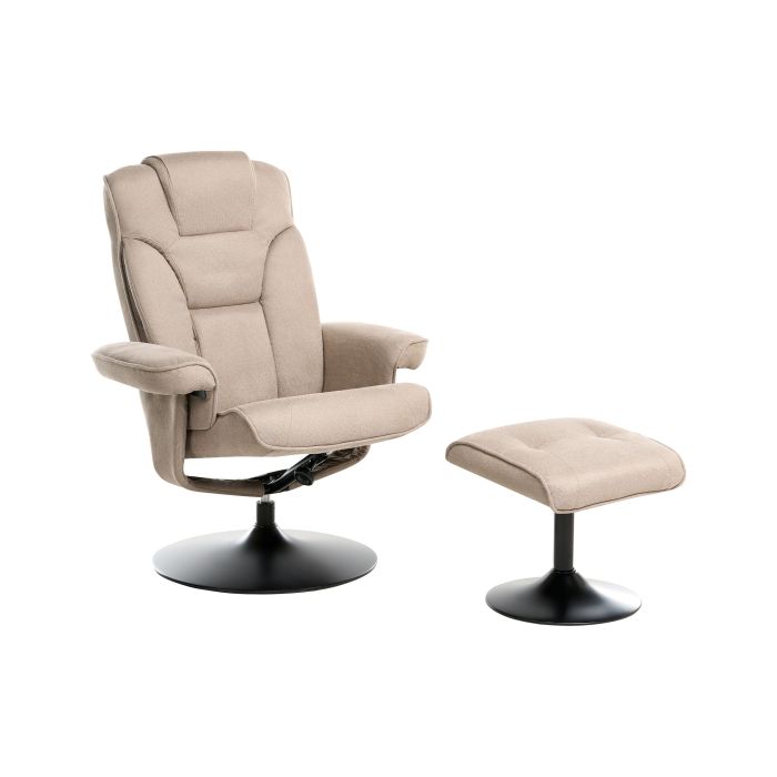GURNLEIGH Swivel Recliner Chair - Taupe