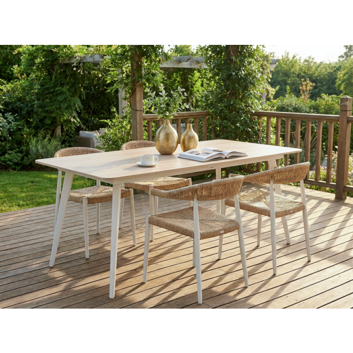 DATAXI Faux Leather Dining Chairs Set of 2 - Sand Beige