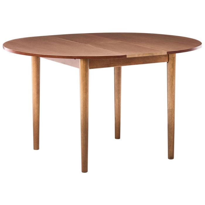 PRESTONMERE Extending Round Dining Table - Dark Oak