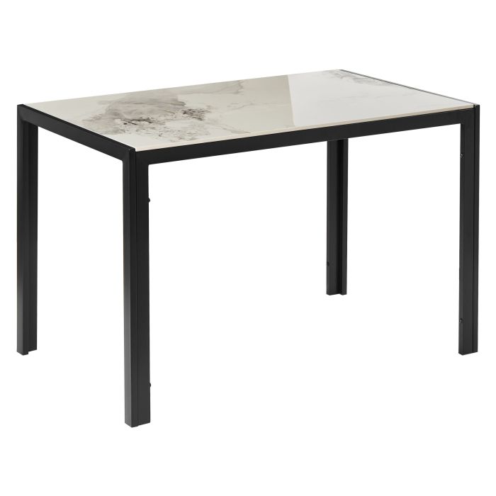 PITCOMBE Ceramic Rectangular Dining Table - White