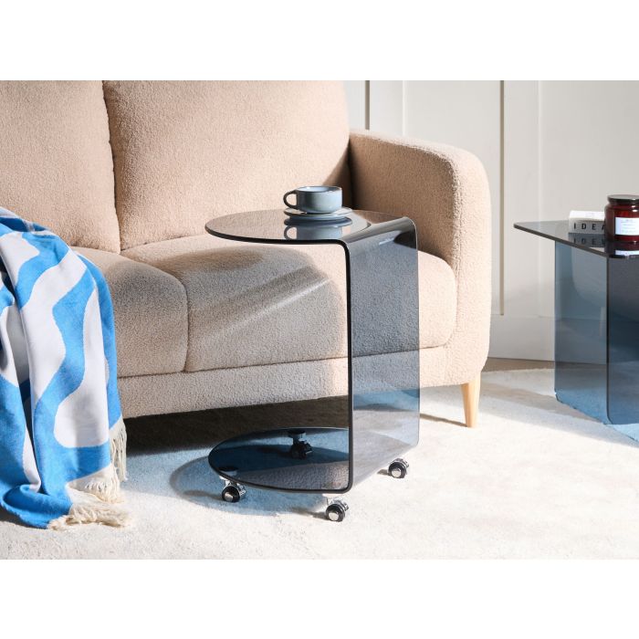 RARUXO Side Table with Wheels - Blue