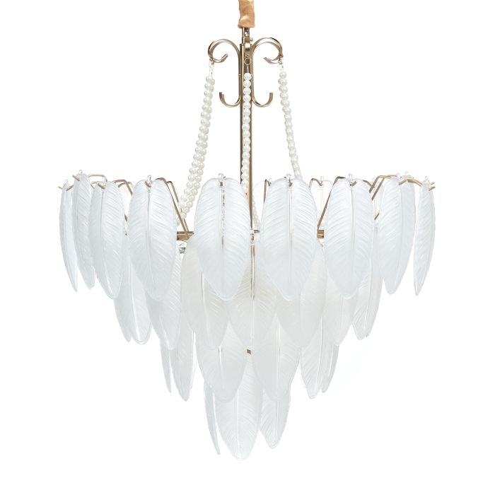 STANCOMBE Glass Chandelier - Brass