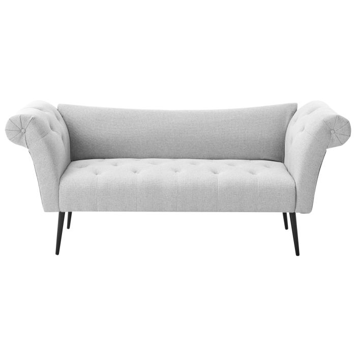 STERNDON Fabric Chaise Longue - Light Grey