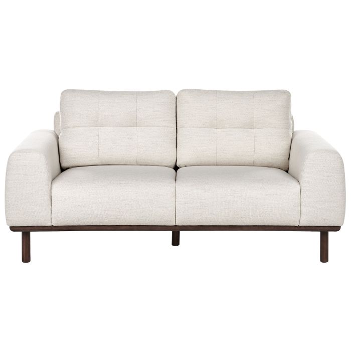 2 Seater Fabric Sofa Light Beige LAURILA