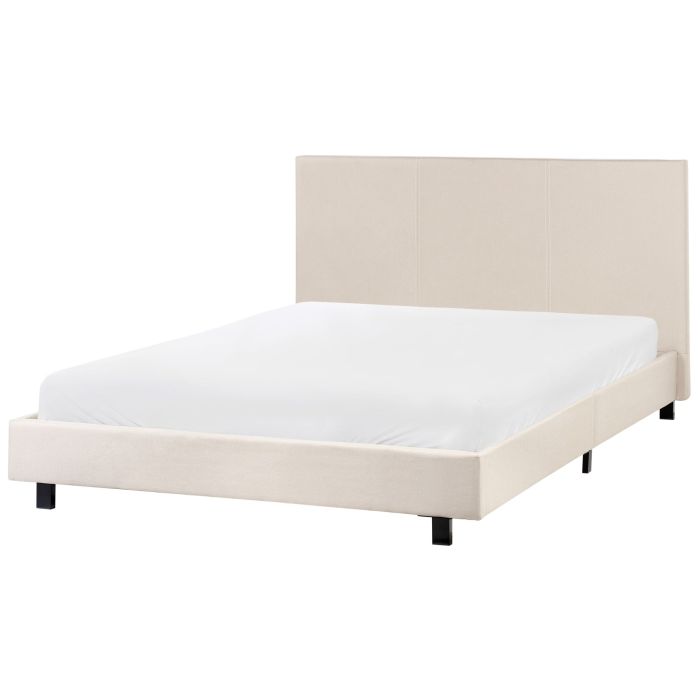 ALKEA Bedframe Fabric 140 x 200cm EU Double Bed Beige