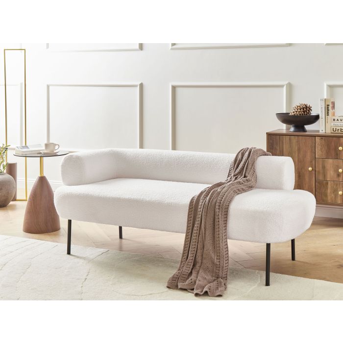 GRINDWELL Boucle Left Hand Chaise Longue - Off White