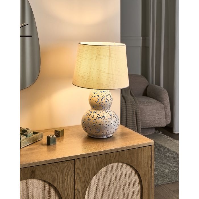 TACOVI Table Lamp - White and Blue