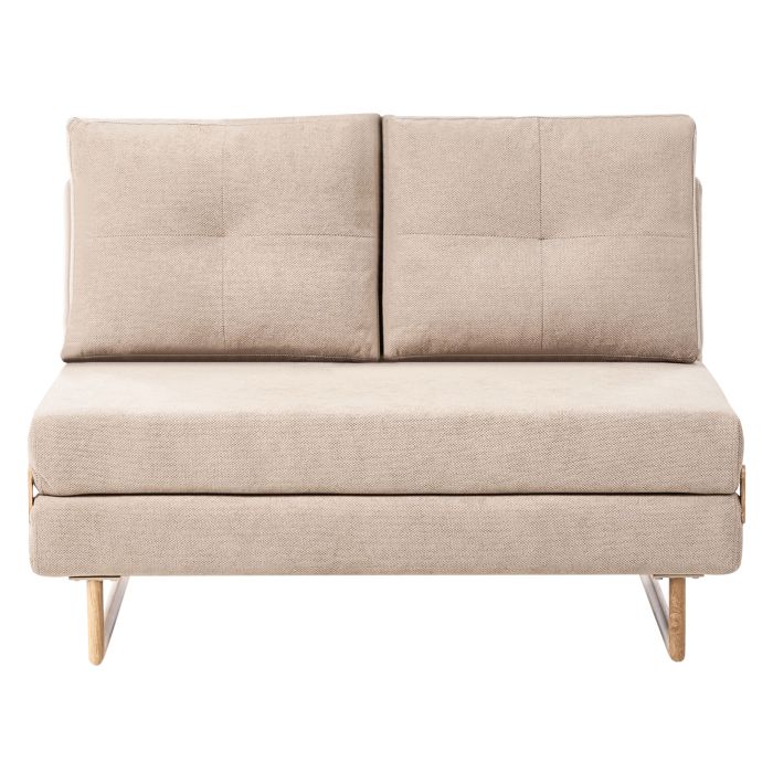 COMDEN Fabric 2 Seater Sofabed - Light Brown