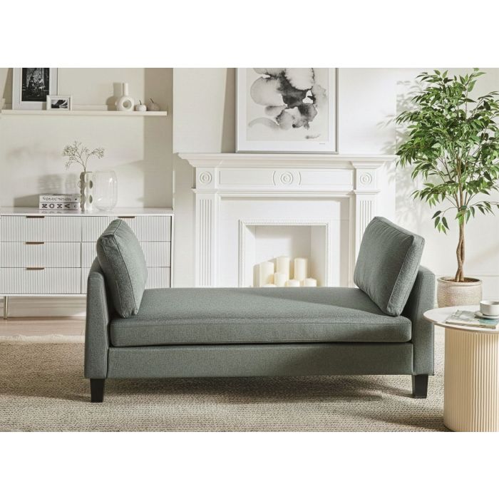 CAJARO Fabric Chaise Longue - Green