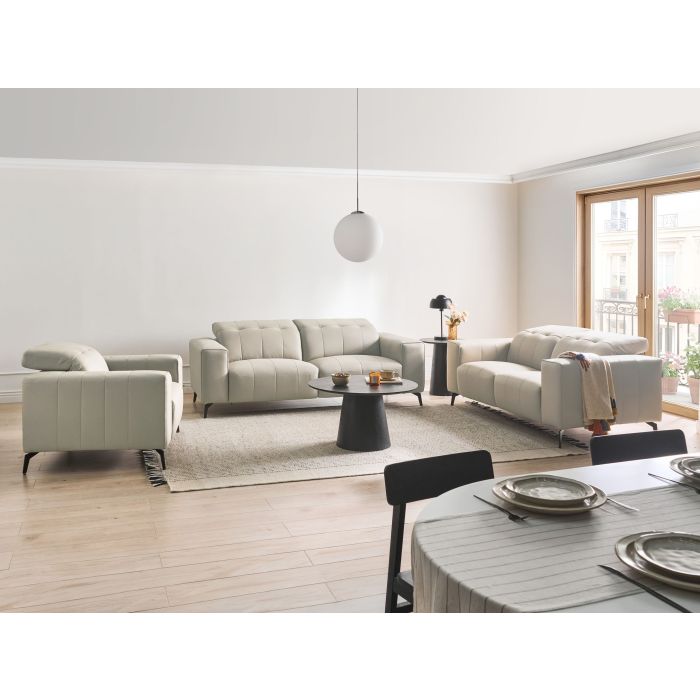 DAGEXI Fabric Dining Chairs Set of 2 - Light Beige