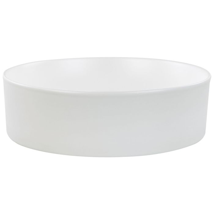 Ceramic Countertop Basin Diameter 400 mm Off-White TEBAR