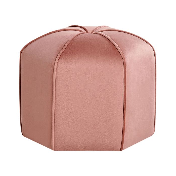 Velvet Pouffe Pink WISHEK