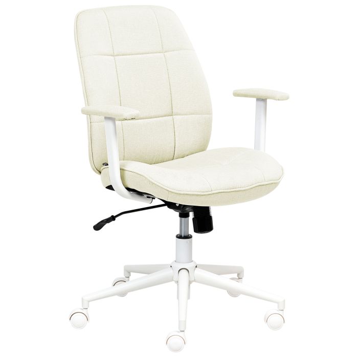 KEWMERE Fabric Office Chair - White