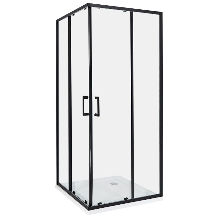 Shower Enclosure TELA 80 x 80 x 185 cm Black