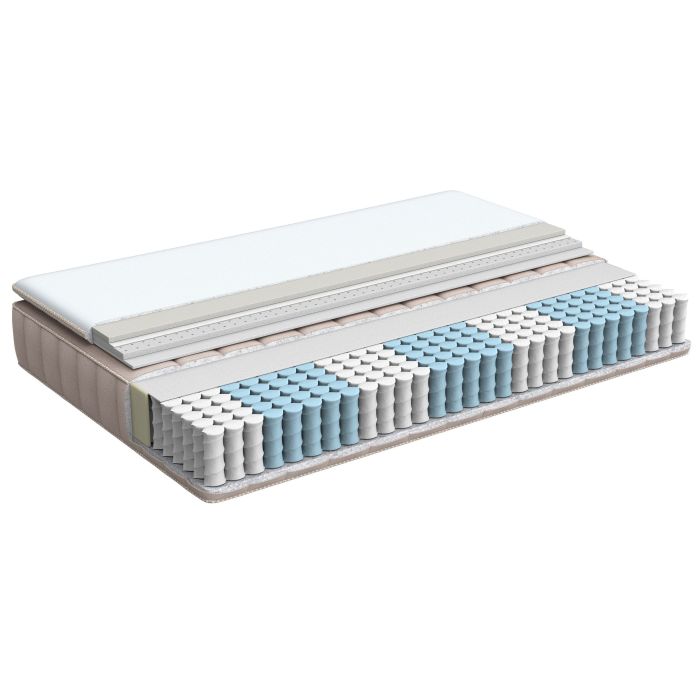 DELICE Latex Pocket Sprung Mattress Medium EU Small Double - White