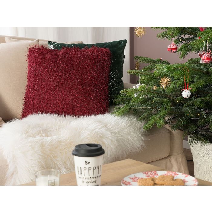 CAFARO Fabric Cushion - Red
