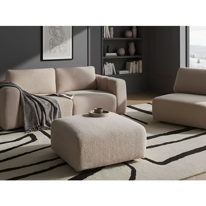 JRAVENTO Boucle Ottoman Seat - Beige