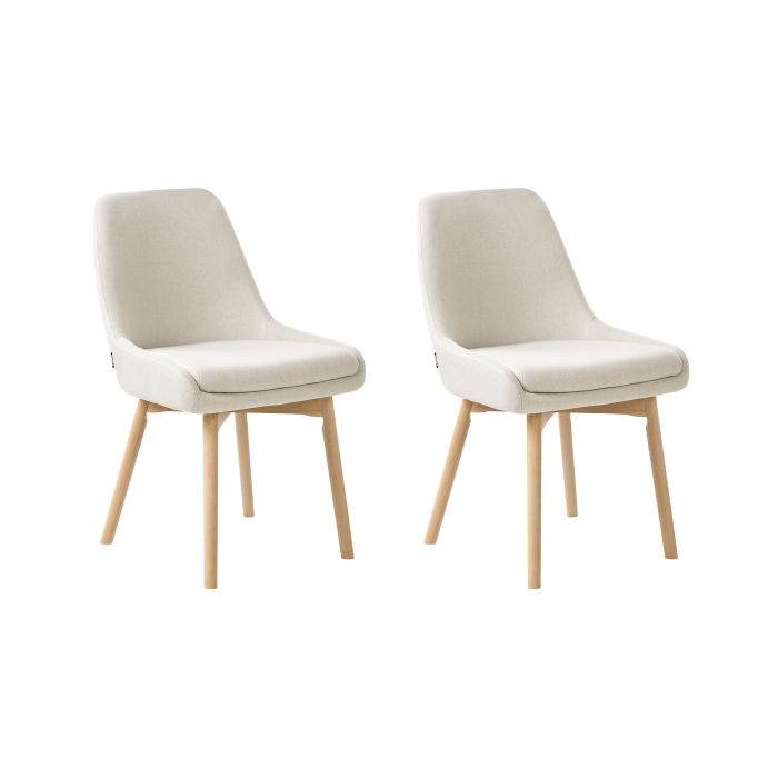 FULLINGDON Fabric Dining Chairs - Set of 2 - Off White