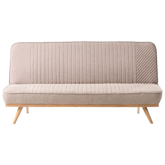 COLMEREWELL Fabric 2 Seater Sofabed - Light Brown