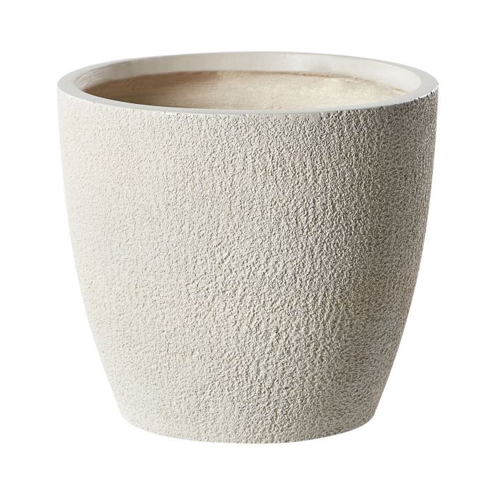 Plant Pot KANNIA Ceramic 36 cm Off-White