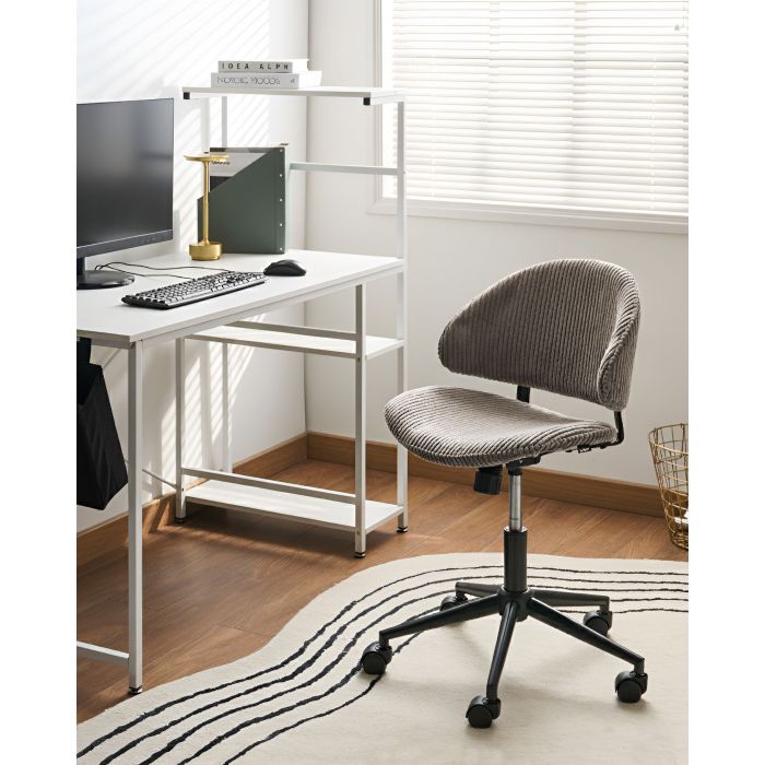 KASERO Corduroy Office Chair - Taupe