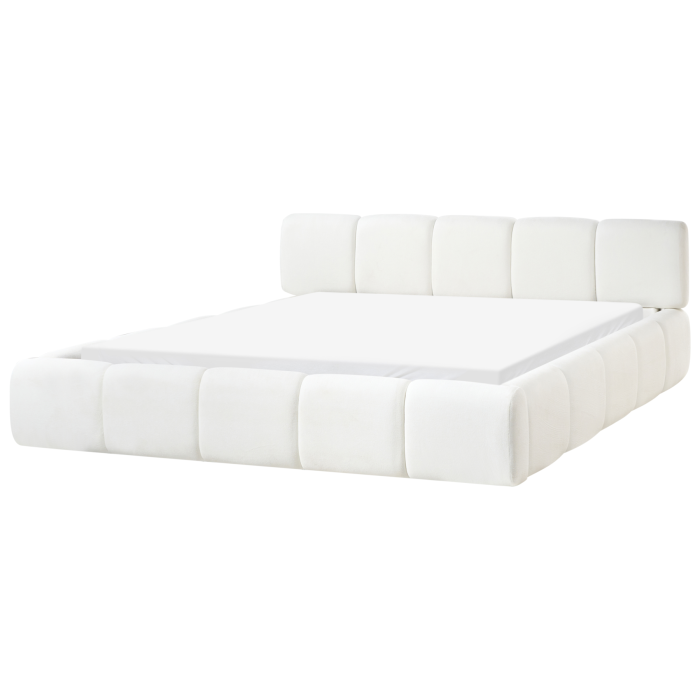 TERALUNE Super Kingsize Fabric Bedframe - Off-White