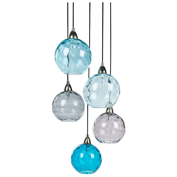 PABLLEON Pendant Lamp Glass Blue