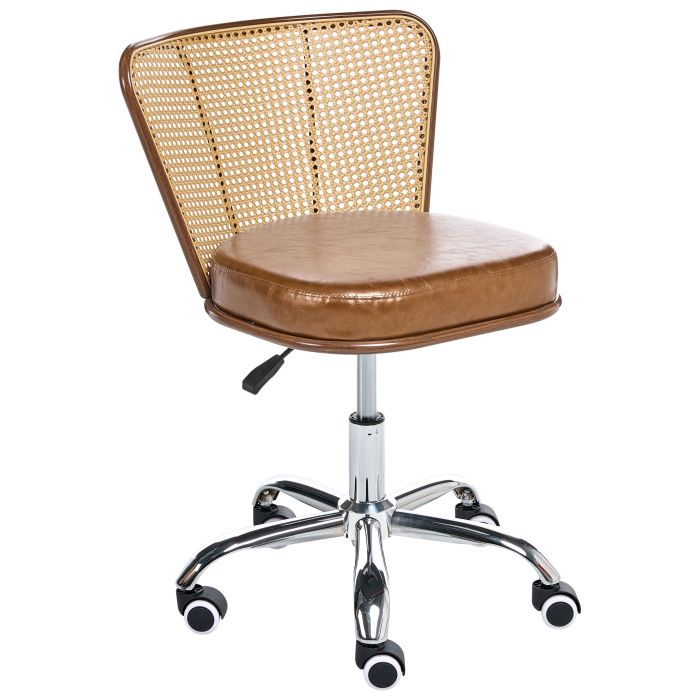 LANGDONWELL Faux Leather Office Desk Chair - Brown