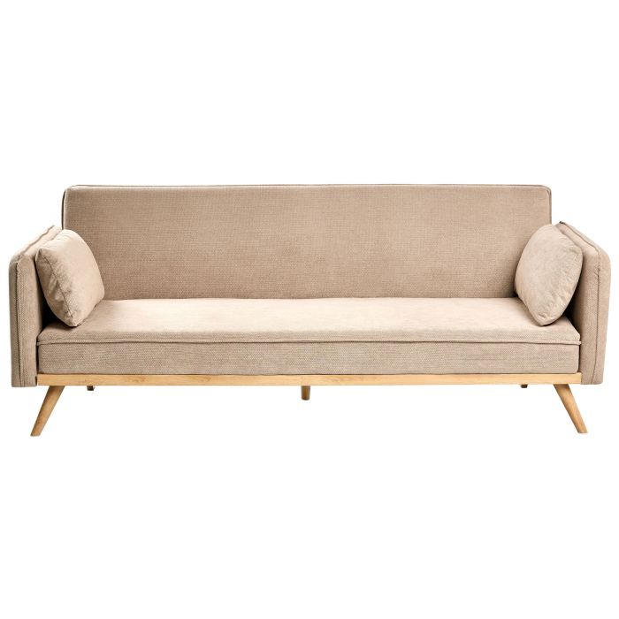 COLLEYWELL Fabric 2 Seater Sofabed - Light Brown