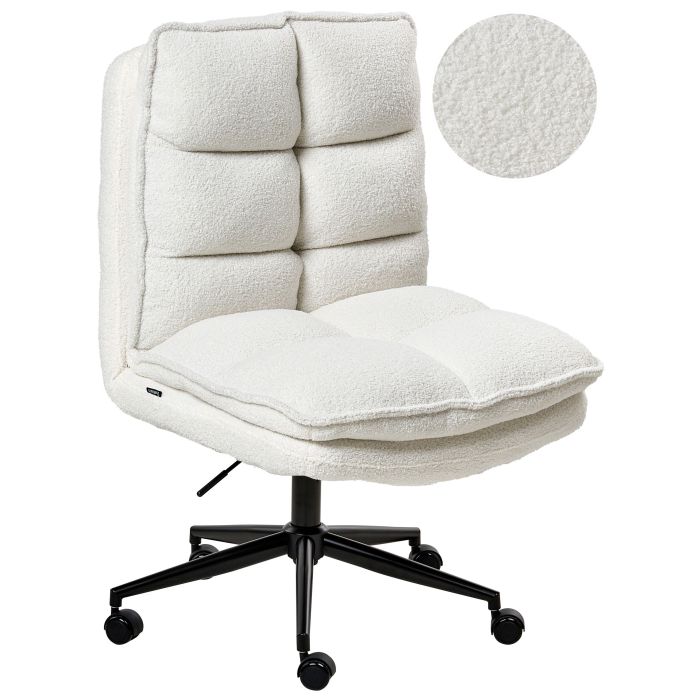 JARROWDEN Fabric Office Chair - White