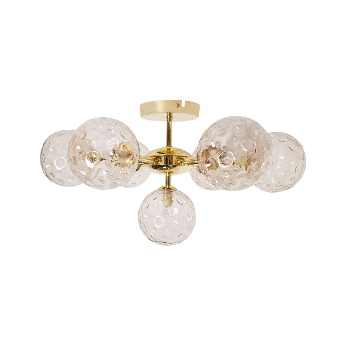 Ceiling Lamp ANADYR Glass Beige