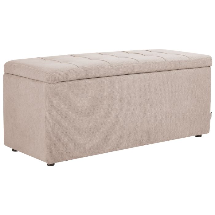 Storage Ottoman OREM Fabric Beige