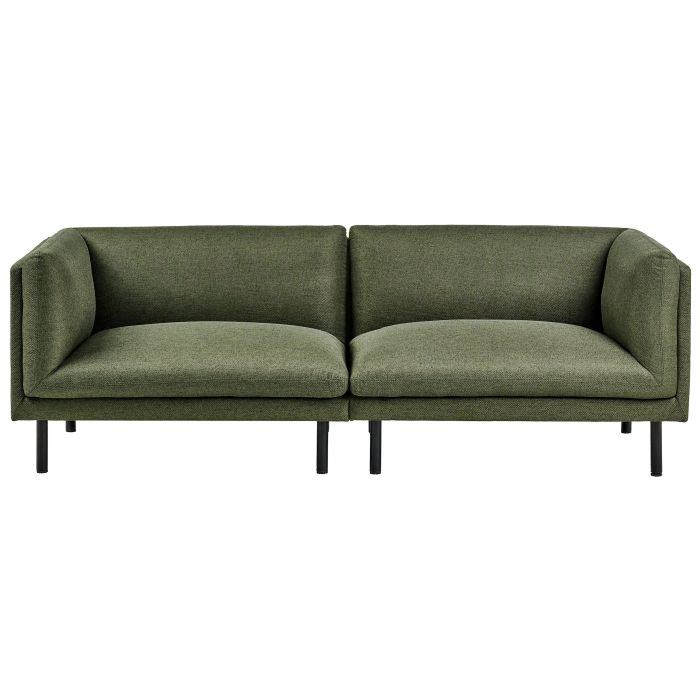 OVRGOD Fabric 3 Seater Sofa - Dark Green
