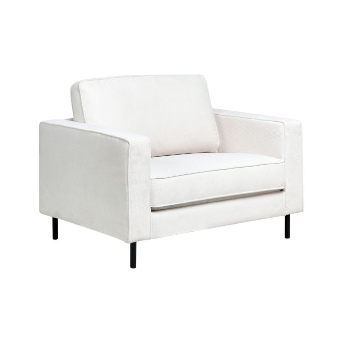 CLOVENDEN Fabric Armchair - White