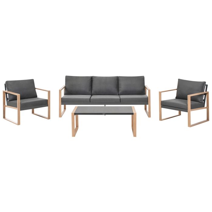 WYCHDON Garden Lounge Set with Table 5 Seater - Grey