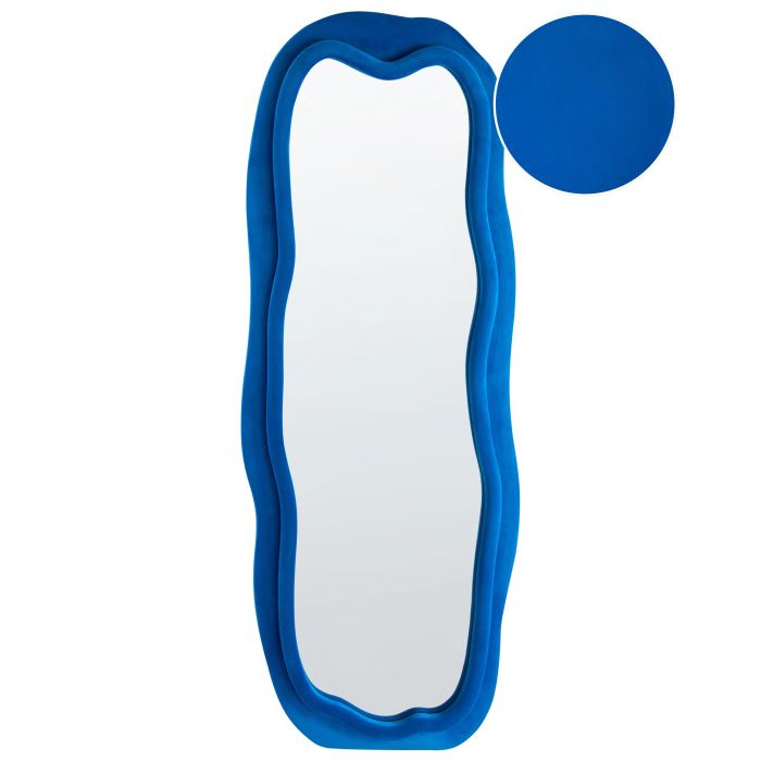 BERCOMBE Wall Mirror Velvet - Blue