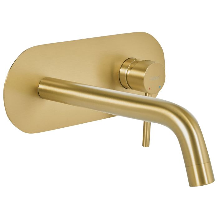 BARDONWELL Wall Mounted Basin Mixer Tap Brass - Gold