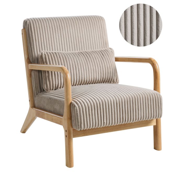 GREYCOMBE Fabric Armchair - Beige