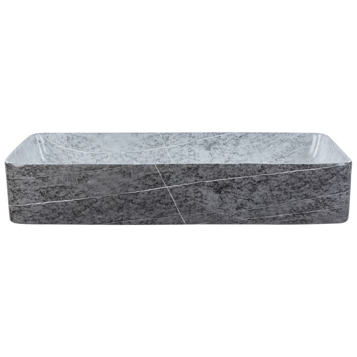Ceramic Countertop Basin Granite Effect 610 x 350 cm Grey ARTAJ