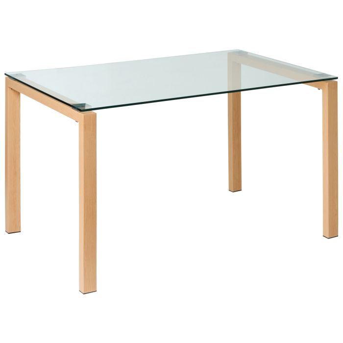 PLENWELL Rectangular Dining Table - Transparent