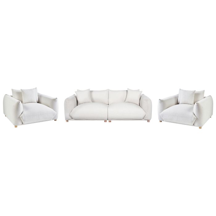 Sofa Set - LVUOS Fabric Living Room Set Off-White